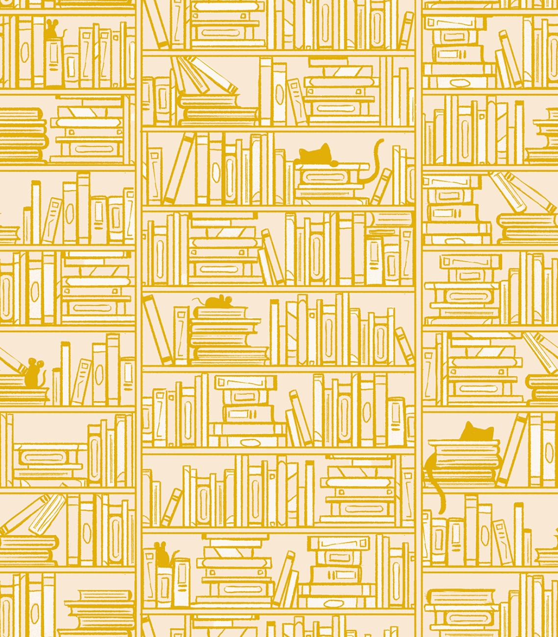 Patchwork Baumwolle - Sarah Watts - Reading Nook - Library Goldenrod
